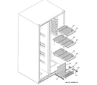 GE GSHF6PGYAEBB freezer shelves diagram