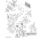 GE AJCS12DCCM2 cabinet & components diagram