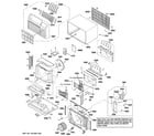GE AJES10DSCM2 cabinet & components diagram