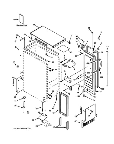 Cabinet, liner & door parts