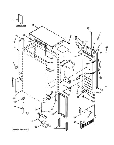 Cabinet, liner & door parts