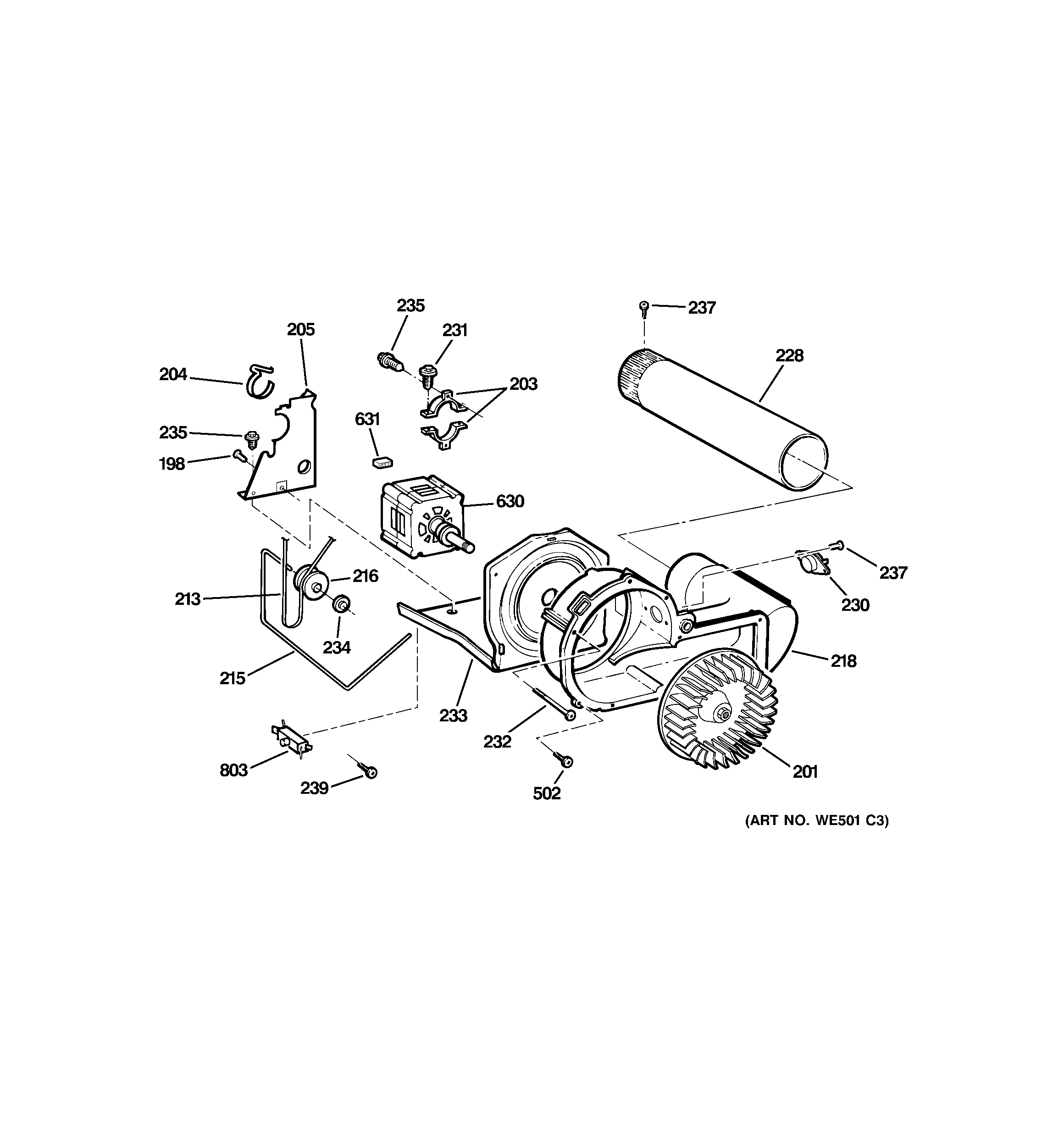 BLOWER & DRIVE ASSEMBLY