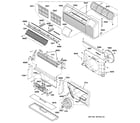 GE AZ22E12D2BM3 grille & air moving parts diagram