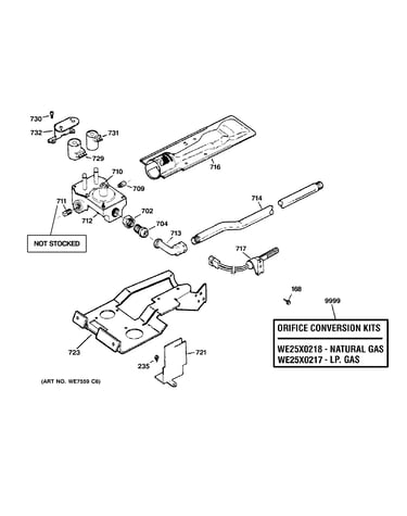 Gas valve & burner assembly