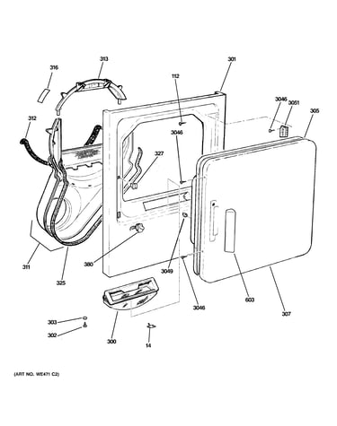 Front panel & door