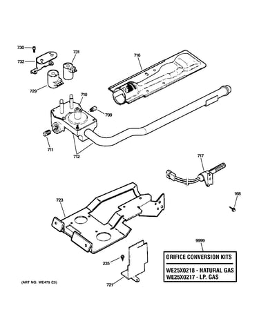 Gas valve & burner assembly