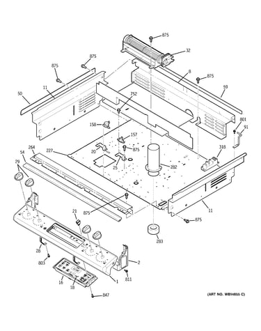 Control panel & cooling fan