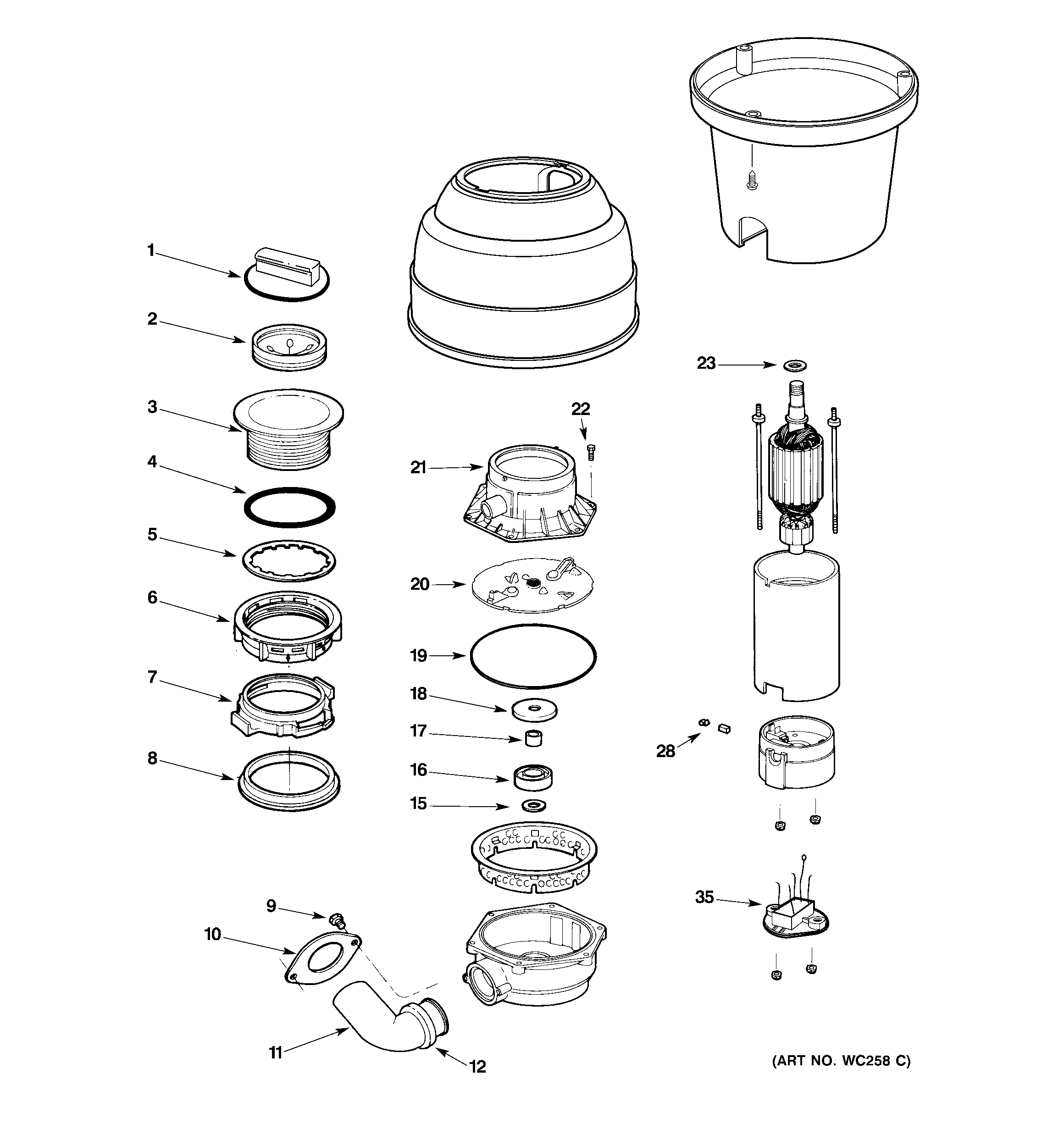 DISPOSER PARTS