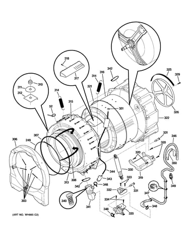 Tub & motor