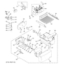 GE GSF25IGXLBB ice maker & dispenser diagram