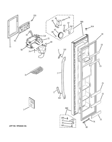 Freezer door