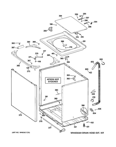 Cabinet, cover & front panel