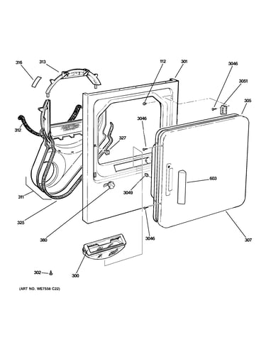 Front panel & door