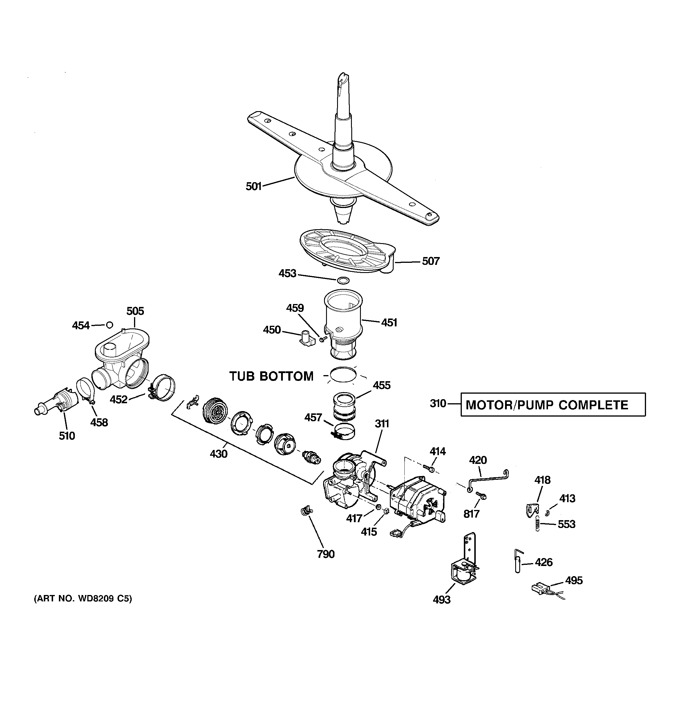 Motor-pump mechanism