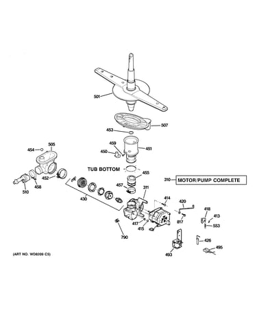 Motor-pump mechanism