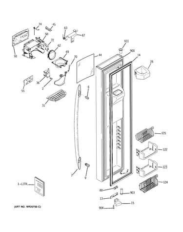 Freezer door