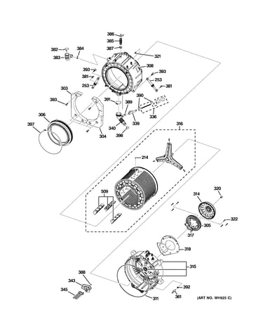 Tub & motor