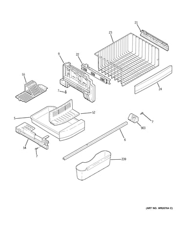 Freezer shelves