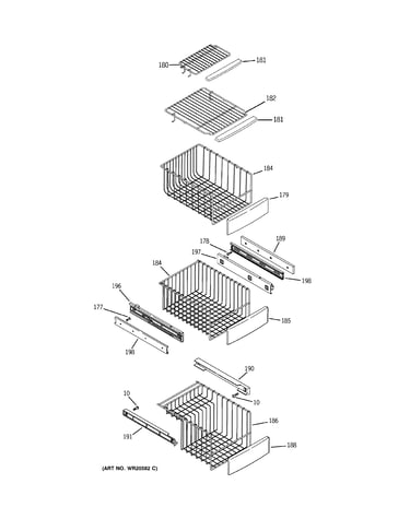 Freezer shelves