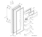 GE ZISP480DTASS fresh food door diagram