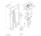 GE ZISP480DTASS freezer section diagram