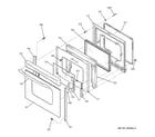 GE JB660SP2SS door diagram