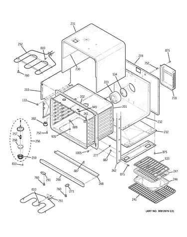 Lower oven body
