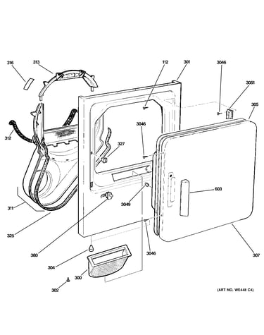 Front panel & door