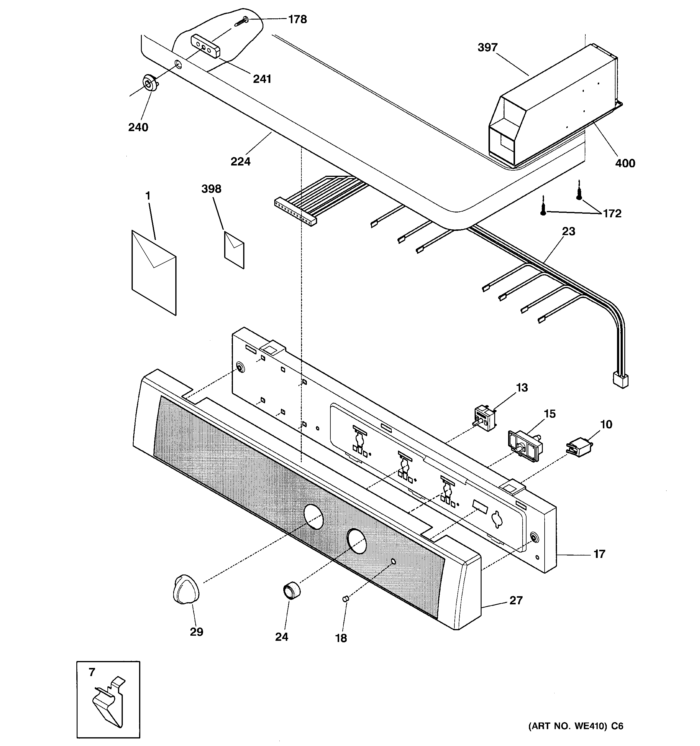 Controls & top panel