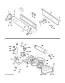 Backsplash, blower & motor assembly