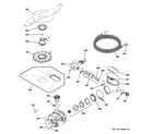 GE GDWT160R10SS motor-pump mechanism diagram