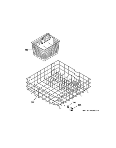 Lower rack assembly