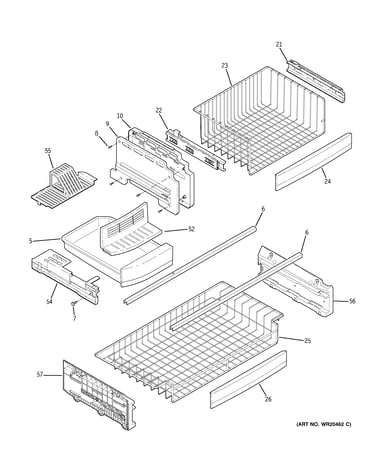 Freezer shelves