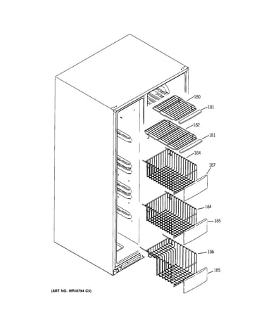 Freezer shelves