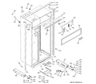 GE ZIS420NRA case parts diagram
