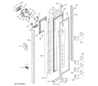 GE ZISW420DRC freezer door diagram