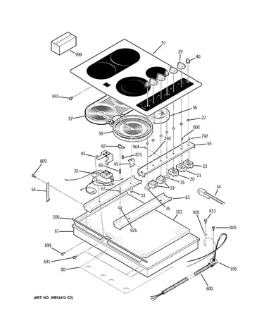 Control panel & cooktop