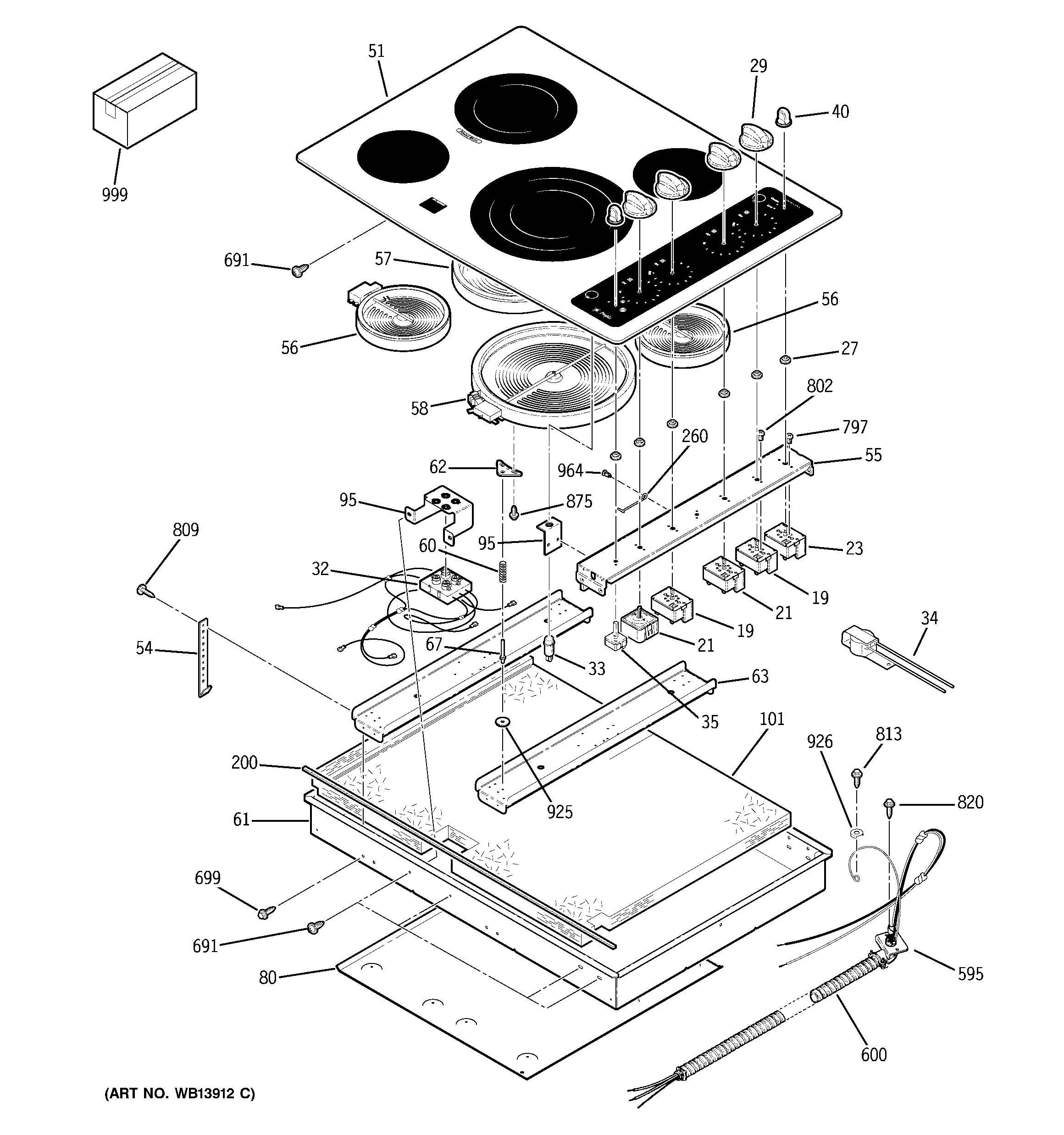 CONTROL PANEL & COOKTOP