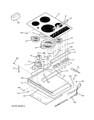 Control panel & cooktop