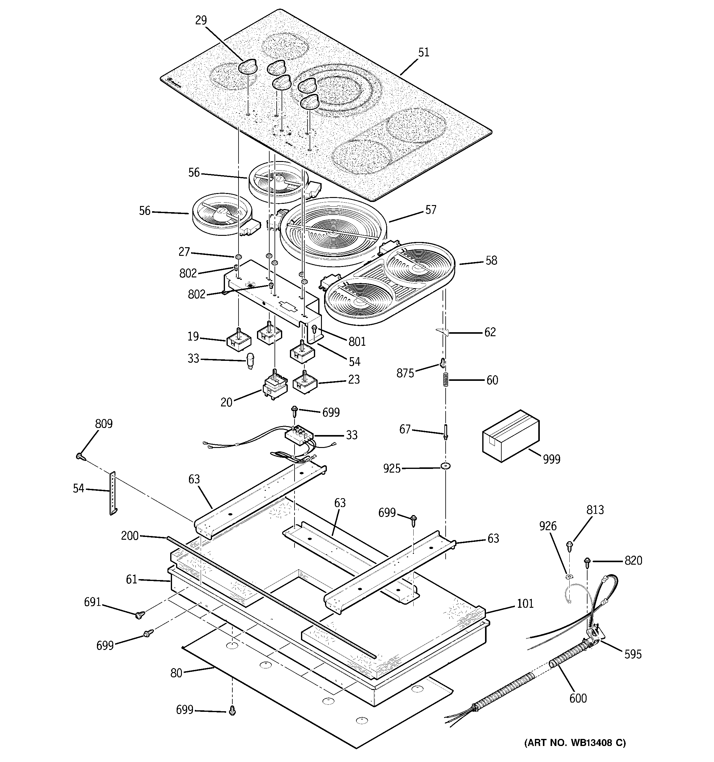 Control panel & cooktop