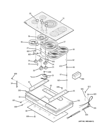 Control panel & cooktop