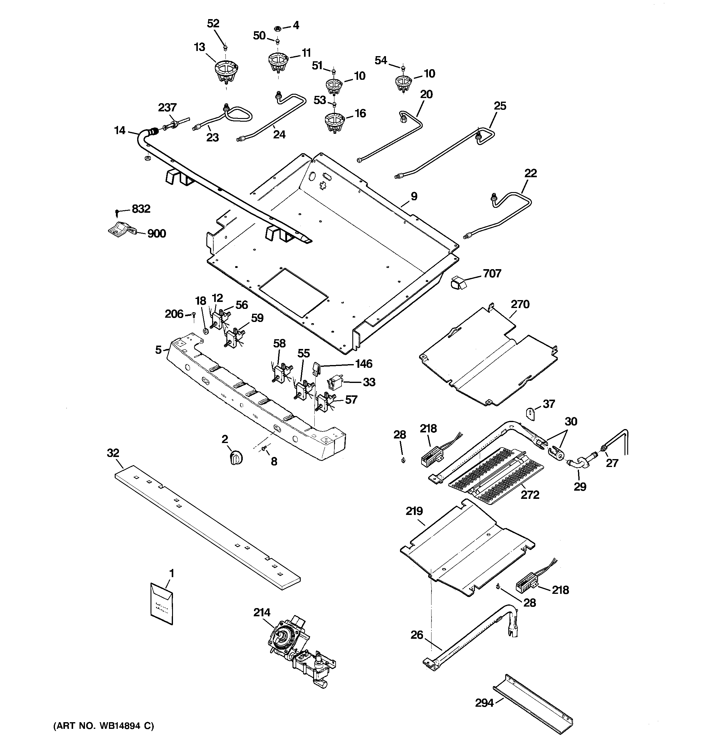 Gas & burner parts