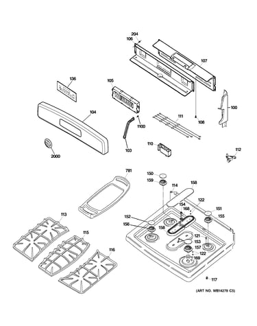Control panel & cooktop
