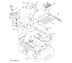 GE GSS23WGTMWW ice maker & dispenser diagram