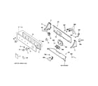GE GTWN4040M0WW controls & backsplash diagram