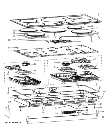 Control panel & cooktop