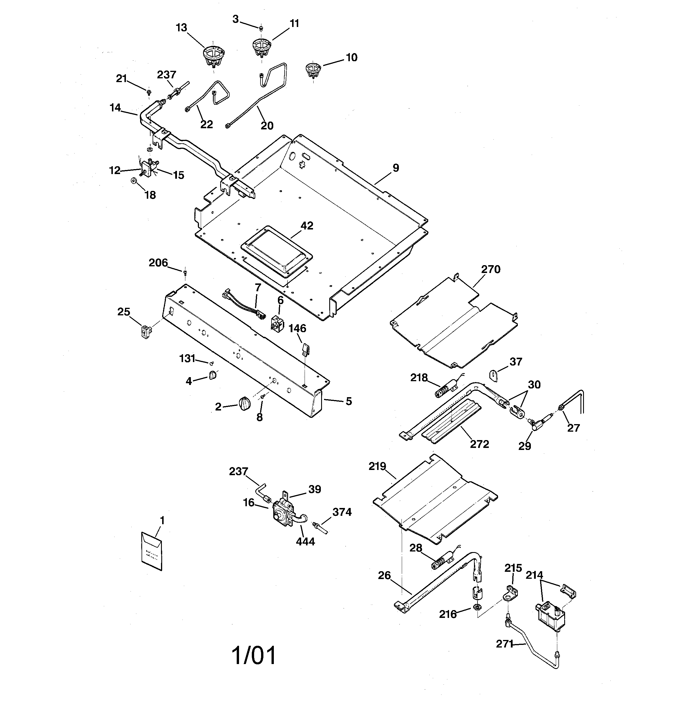 Gas & burner parts