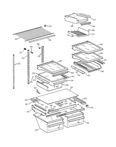Shelf parts