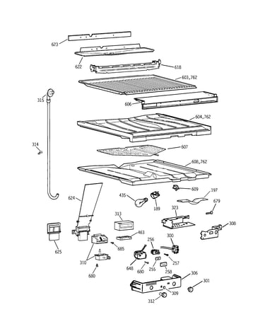 Compartment separator parts