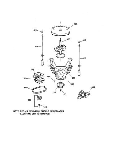Suspension, pump & drive components
